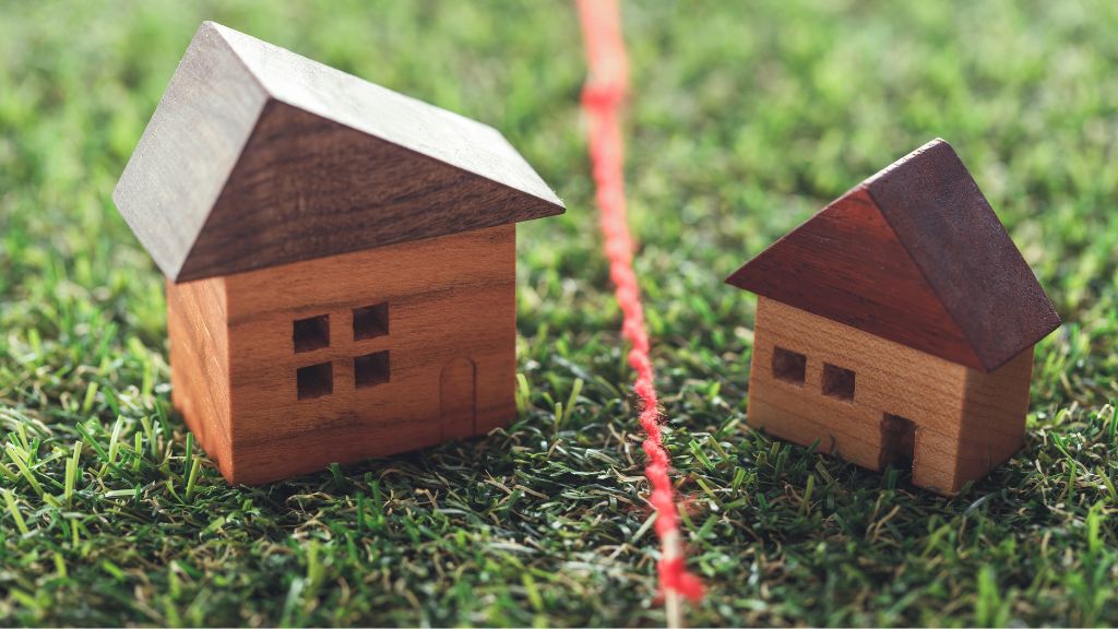 境界に斜面がある場合の基本を確認