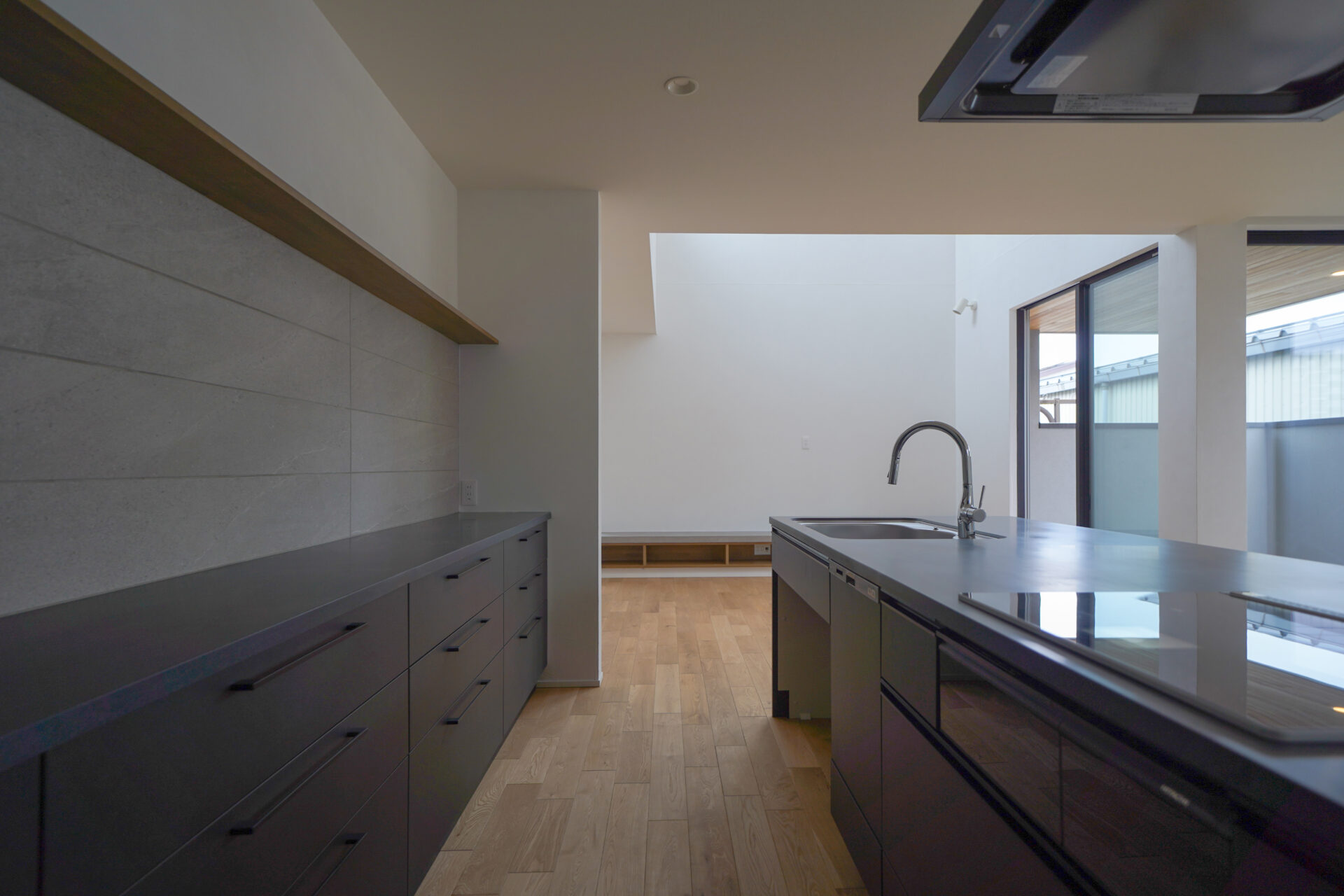 伸びやかな空間が広がる家