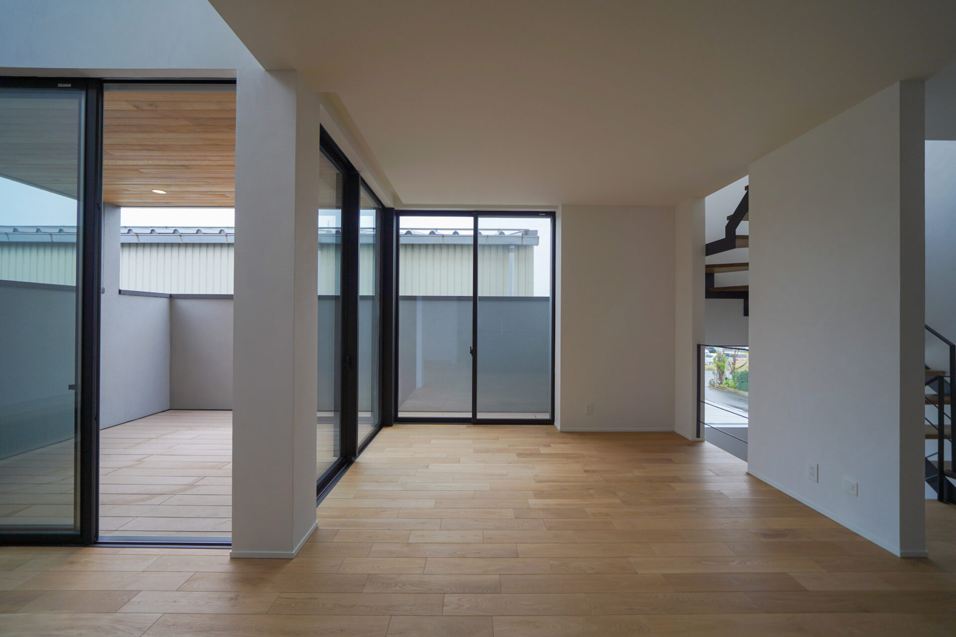 伸びやかな空間が広がる家